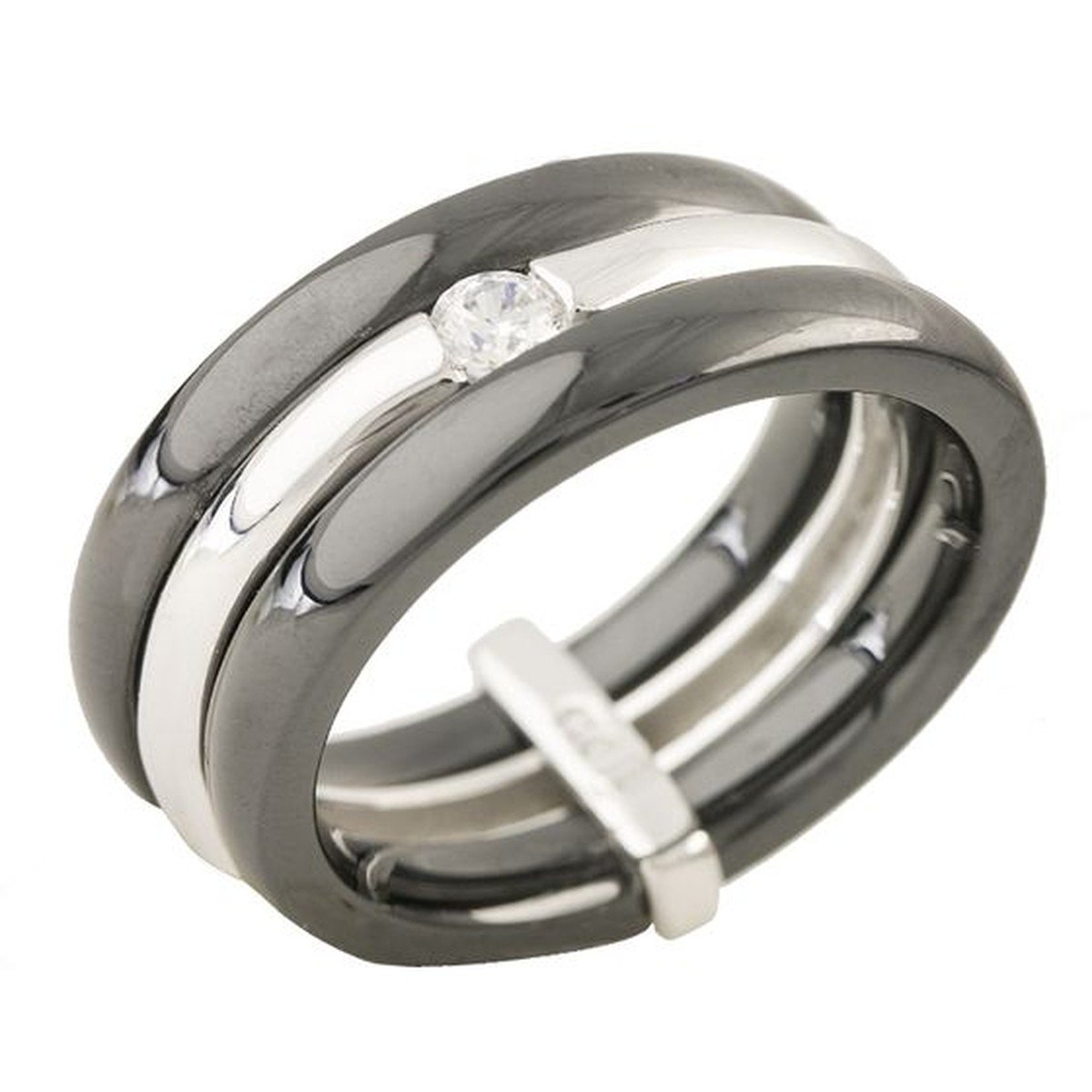 

Серебряное кольцо SilverLine с керамикой 19 размер