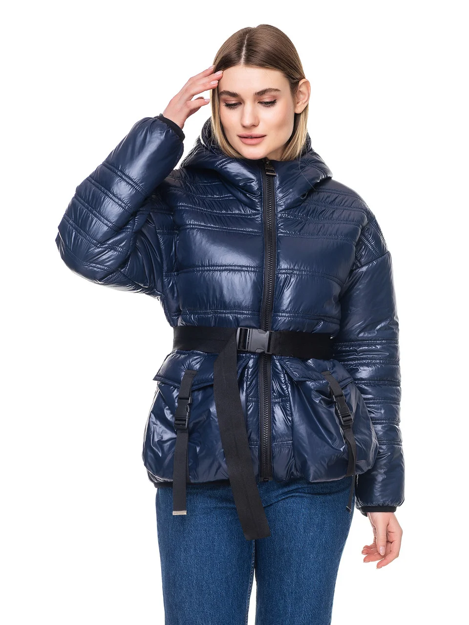 

Fashions • Демисезонная куртка Клара Fashions - темно-синий, Fashions • Демисезонная куртка Клара Fashions 50-52 темно-синий