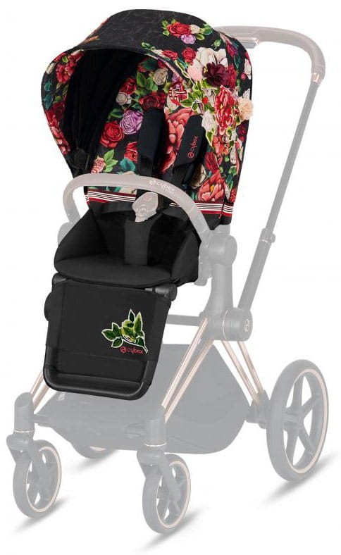 

Комплект ткани Cybex для Priam Lux Fashion Edition Spring Blossom Dark black, 4058511728735