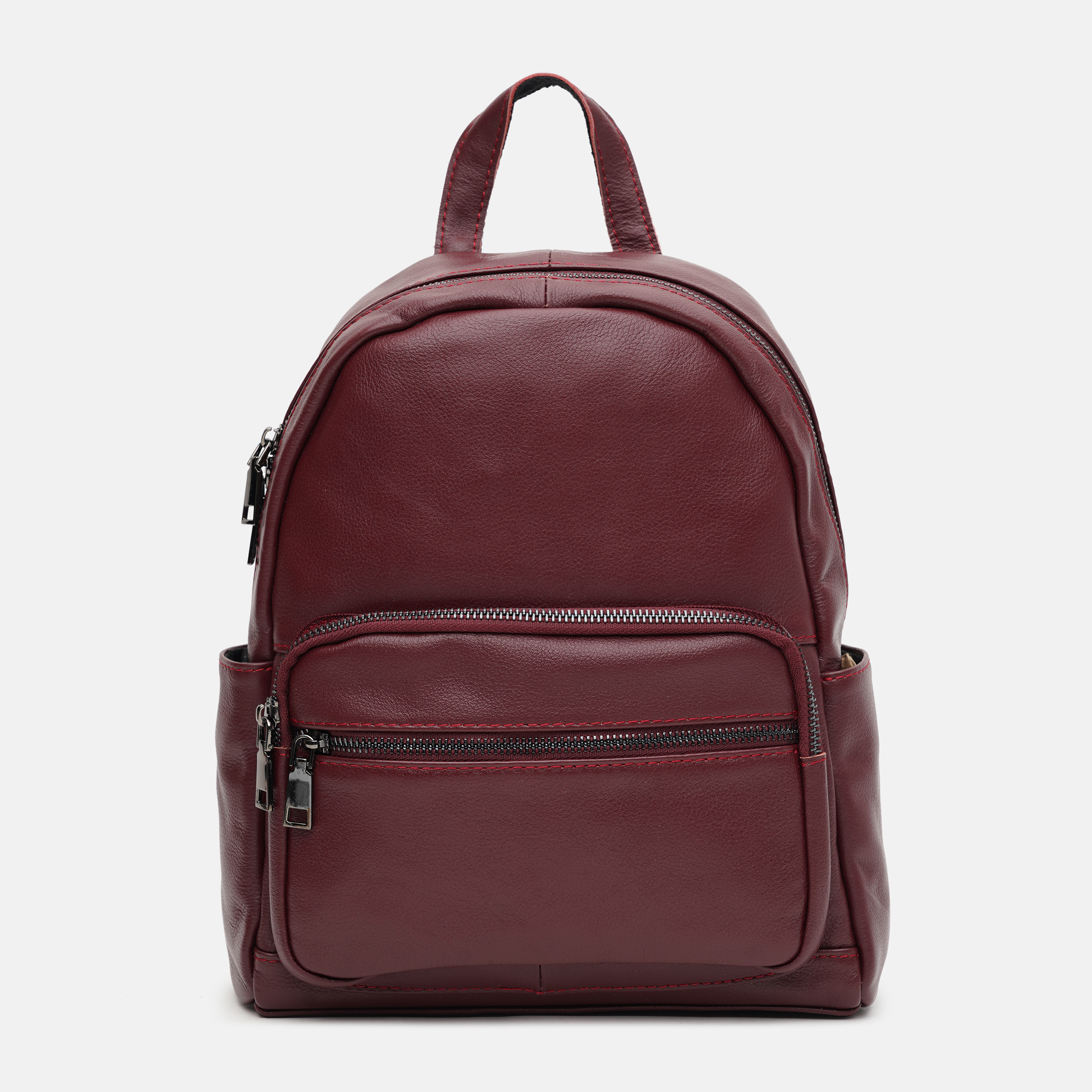 

Женский кожаный рюкзак Laras k1010086w Бордовый