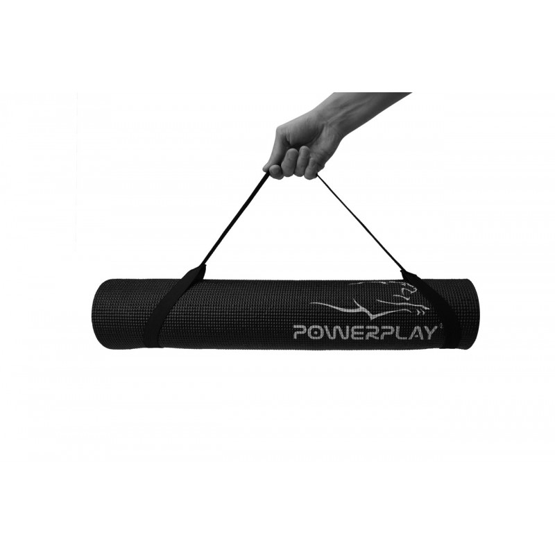 

Коврик для йоги и фитнеса PowerPlay Black 6 мм, код: PP_4010_Black_(173*0,6)