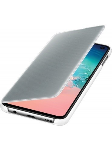 

Оригинальный защитный смарт Чехол-книжка Samsung Clear View Cover (S-view Flip) для Samsung Galaxy S10e (G970) EF-ZG970CWEGRU white