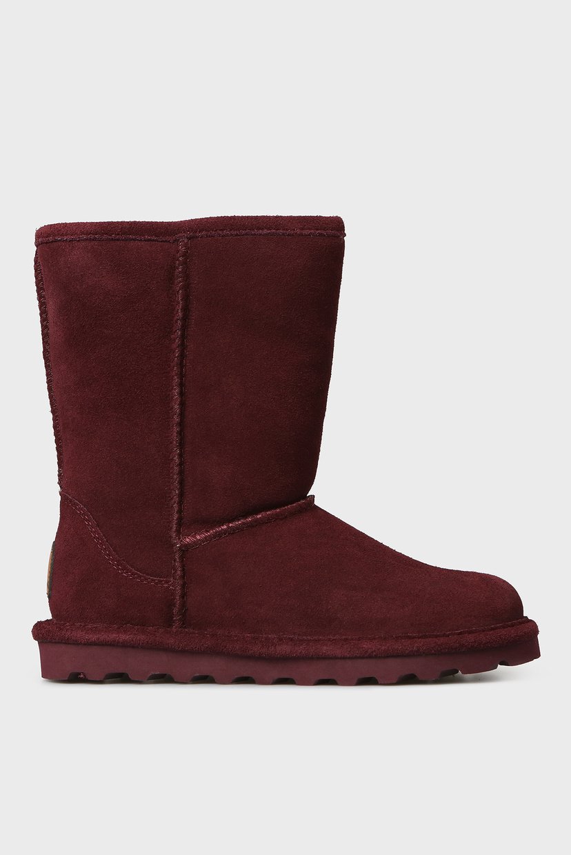 

Женские бордовые замшевые угги ELLE SHORT Bearpaw 36 1962W
