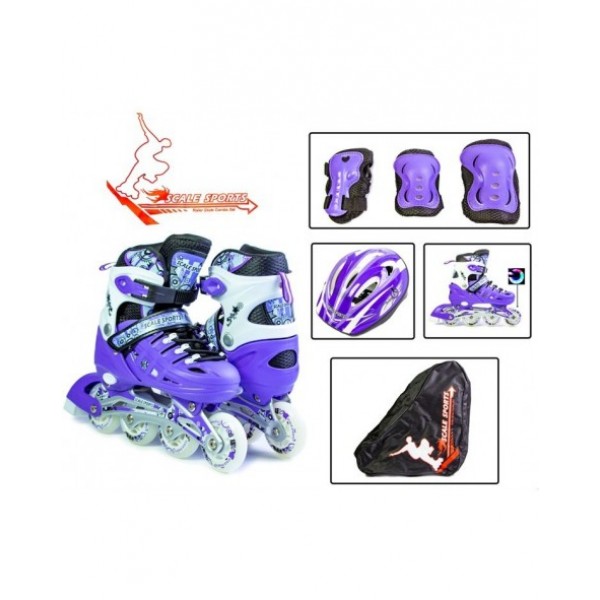 

Комплект Ролики + Защита + Шлем р. 29-33 Scale Sport Violet