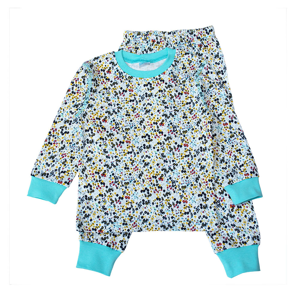 

Пижама Цветы Interkids 8 лет 128 см Бирюзовый 3526