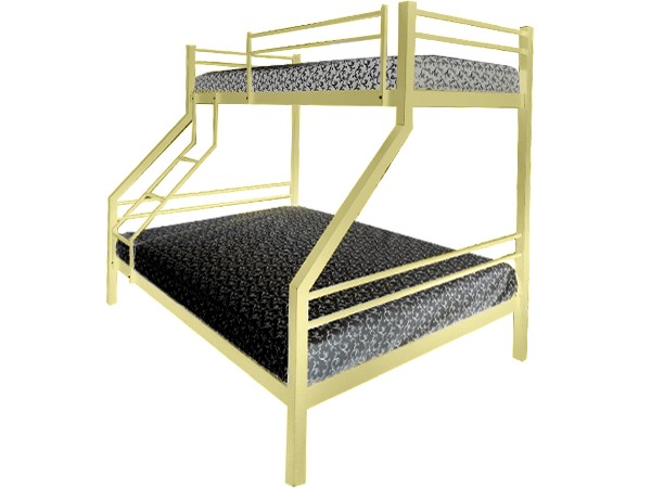 

Металлическая кровать ТриАметекс Хард Family 90/140 бежевая 90х200 /140х200