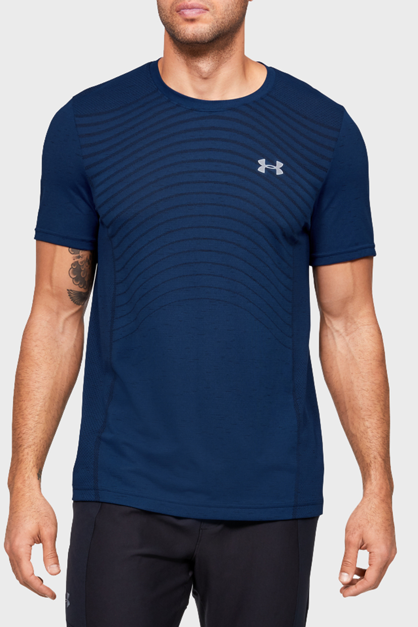 

Мужская синяя футболка Seamless Wave SS Under Armour S 1351450-449