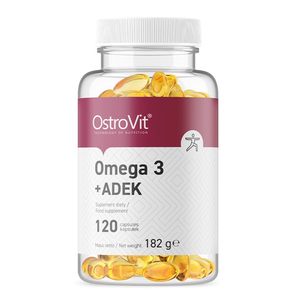 

Жирные кислоты OstroVit Omega 3 + ADEK 120 капсул