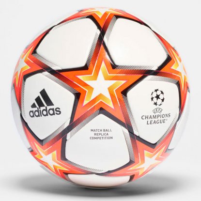 

Мяч футбольный Adidas Finale 21 Pyrostorm Competition GU0209 №5 Бело-оранжевый