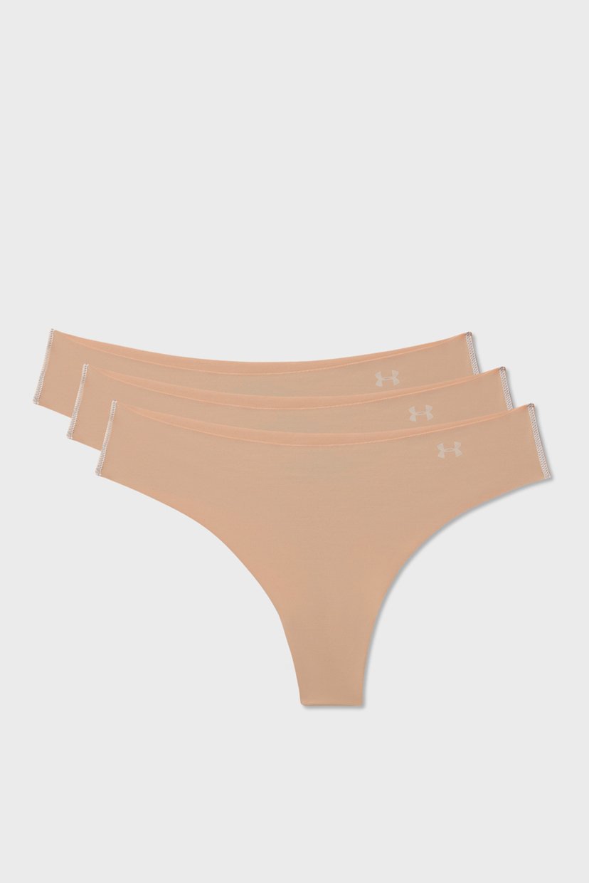 

Женские бежевые стринги (3 шт) PS Thong 3Pack Under Armour L 1325615-295