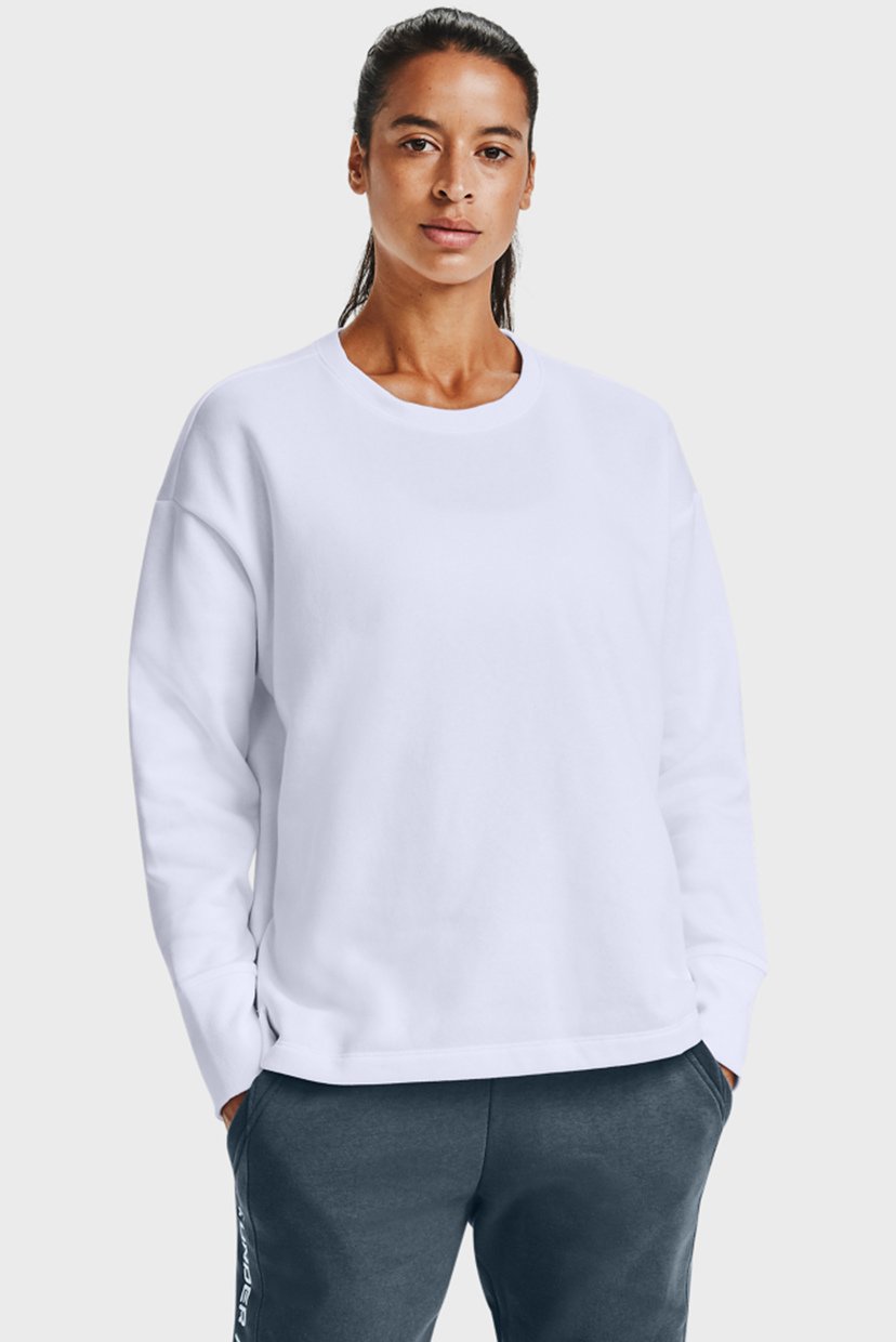 

Женский белый свитшот UA Rival Fleece EMB Crew Under Armour M 1362418-100