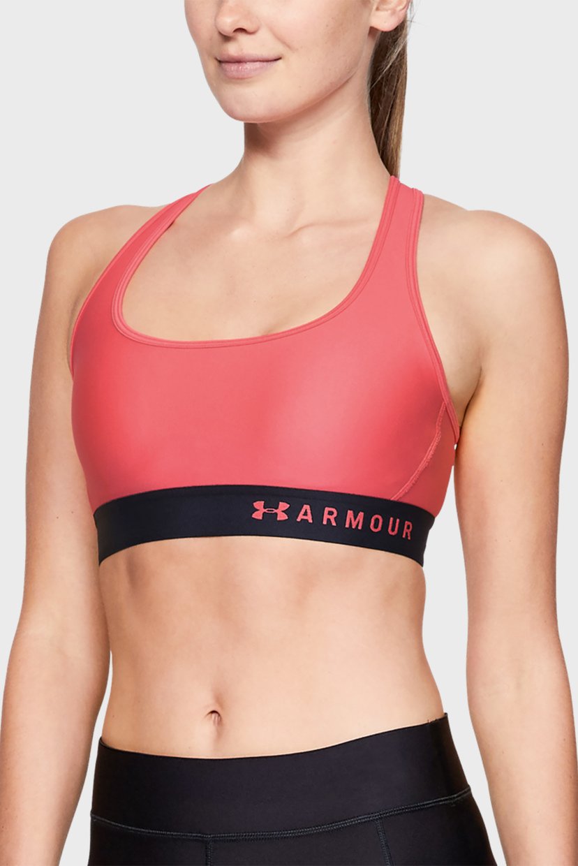 

Женский коралловый топ Armour Mid Crossback Bra Under Armour XS 1307200-677