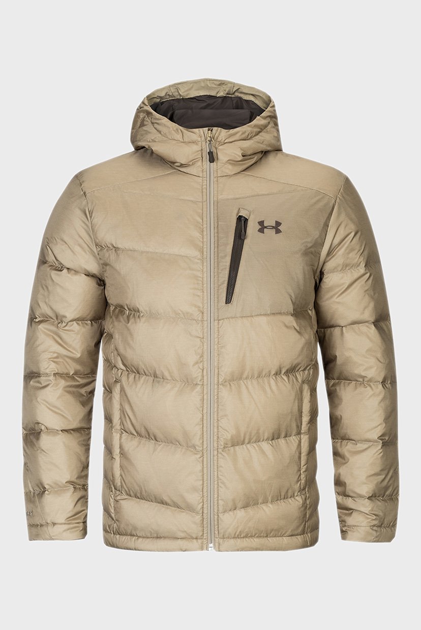 

Мужской оливковый пуховик Down Sweater Hooded WARM Under Armour S 1323834-299