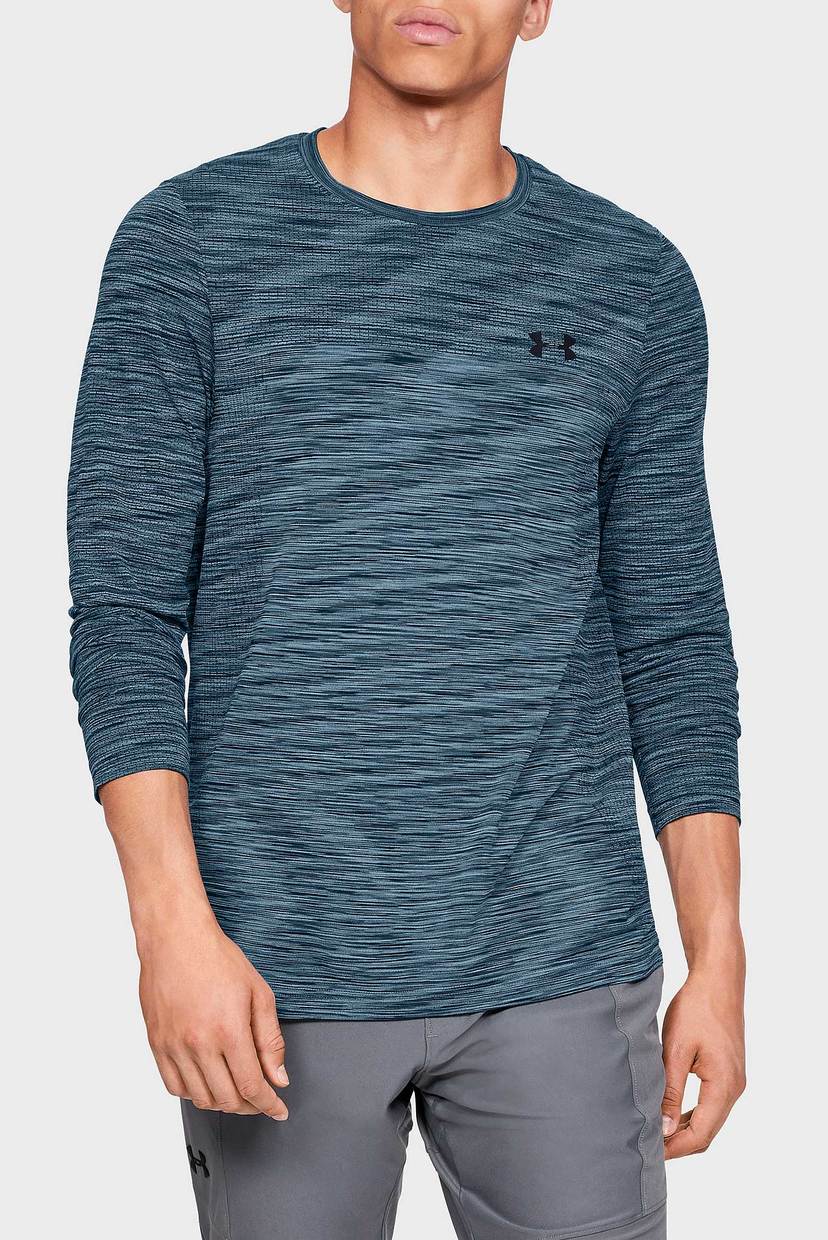 

Мужской синий лонгслив Vanish Seamless LS Under Armour S 1325629-407