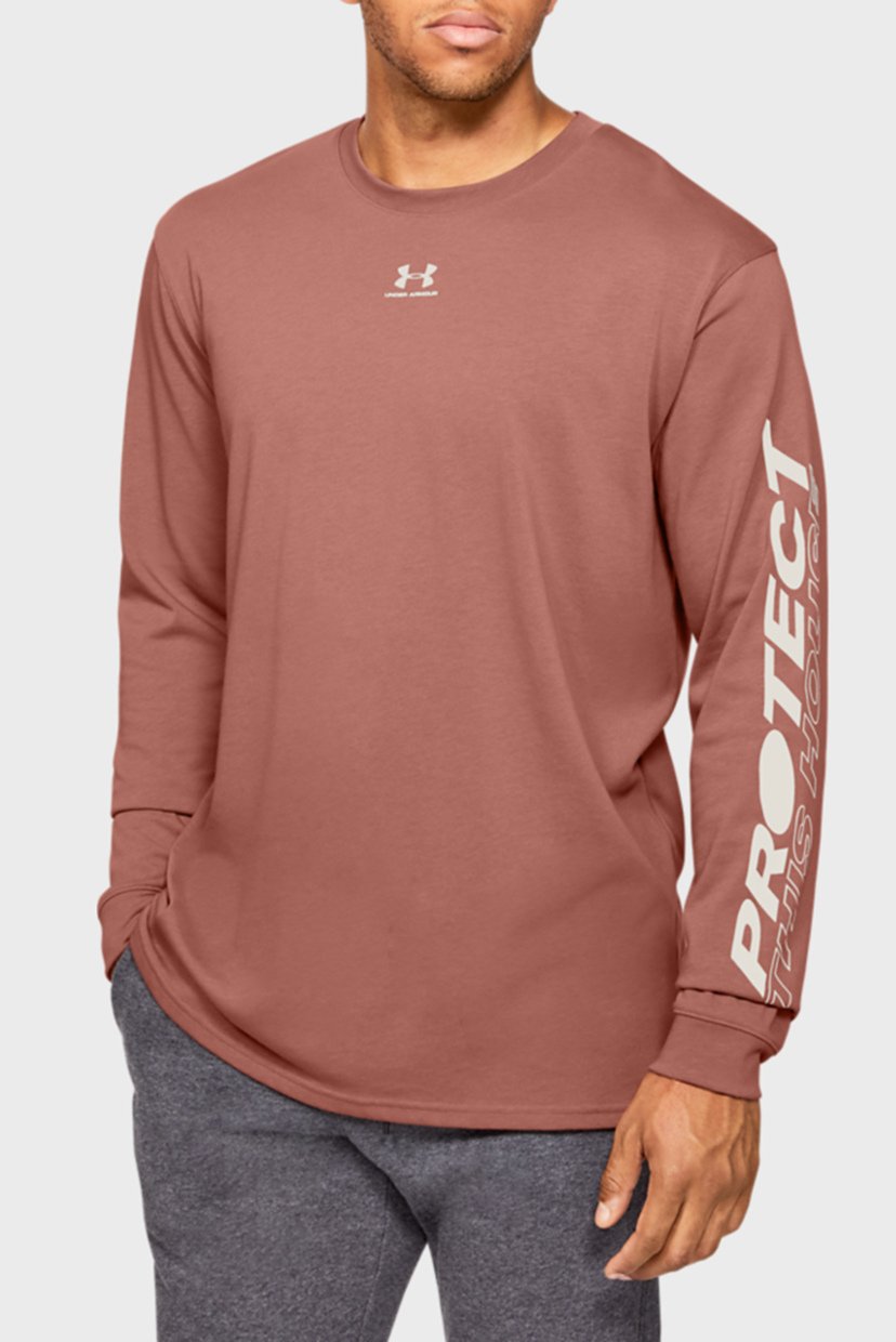 

Мужской терракотовый лонгслив UA PTH SLEEVE LS Under Armour L 1351642-226