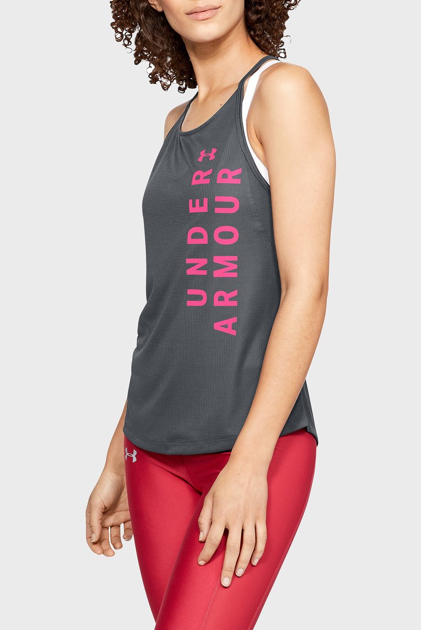 

Женская серая майка UA Speed Stride Split Tank Under Armour  1342601-012, Женская серая майка UA Speed Stride Split Tank Under Armour XL 1342601-012