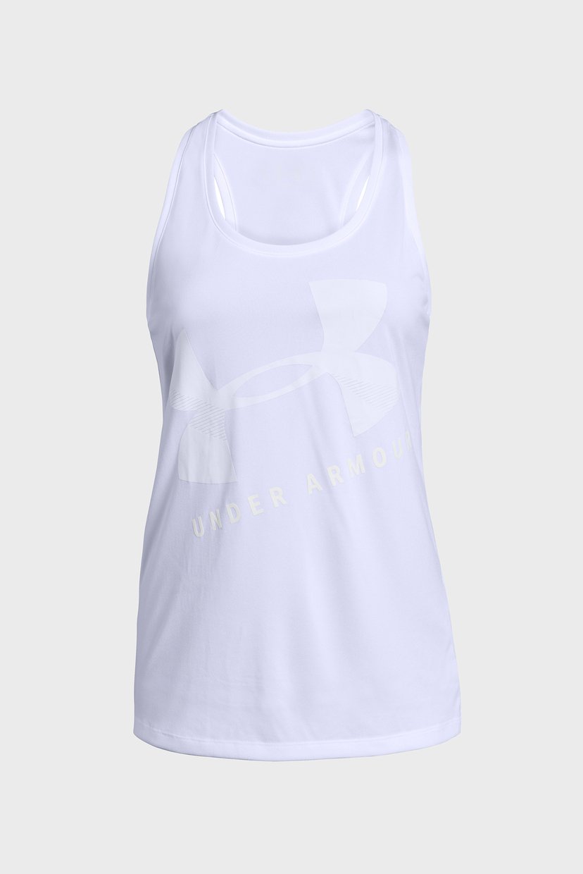 

Женский белый топ Tech Graphic Tank Under Armour  1305417-100, Женский белый топ Tech Graphic Tank Under Armour L 1305417-100