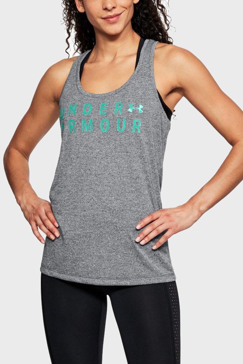 

Женский серый топ Tborne Train Grаphic Twist Tank Under Armour L 1309893-001