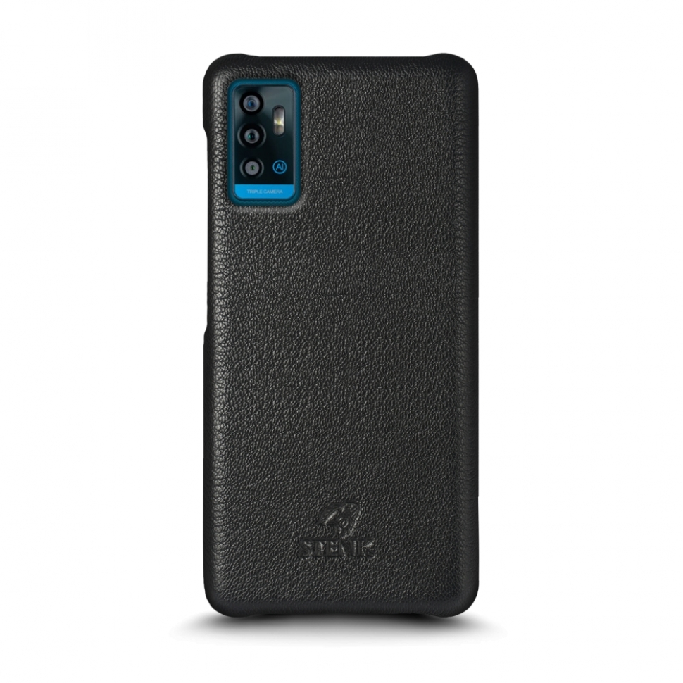 

Кожаная накладка Stenk Cover для ZTE Blade A71 Чёрная