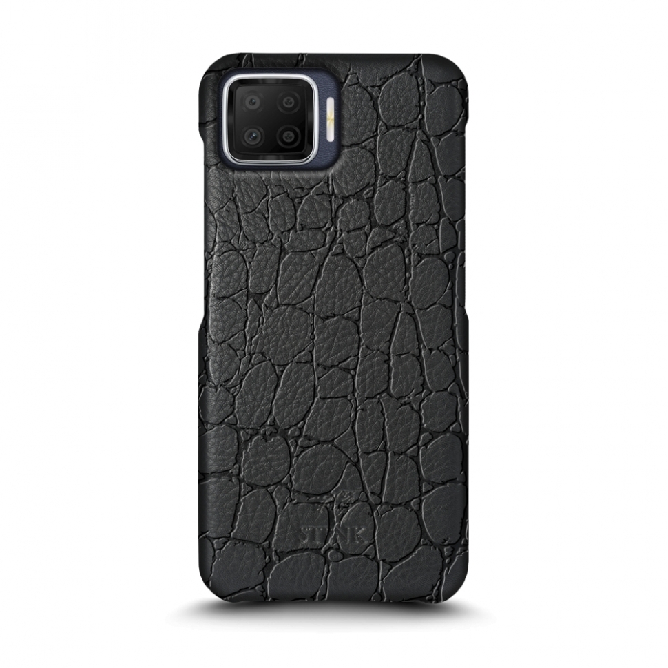 

Кожаная накладка Stenk Reptile Cover для OPPO A73 Чёрная