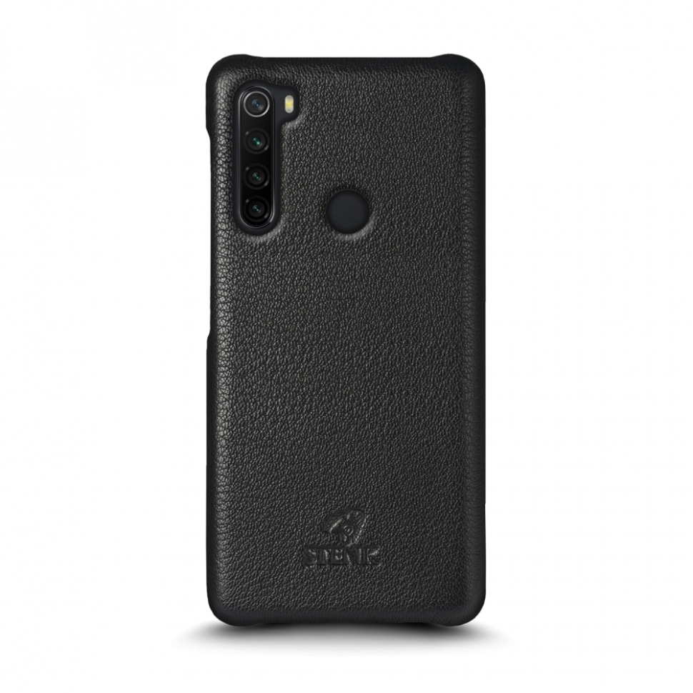 

Кожаная накладка Stenk Cover для Xiaomi Redmi Note 8 (2021) Чёрная