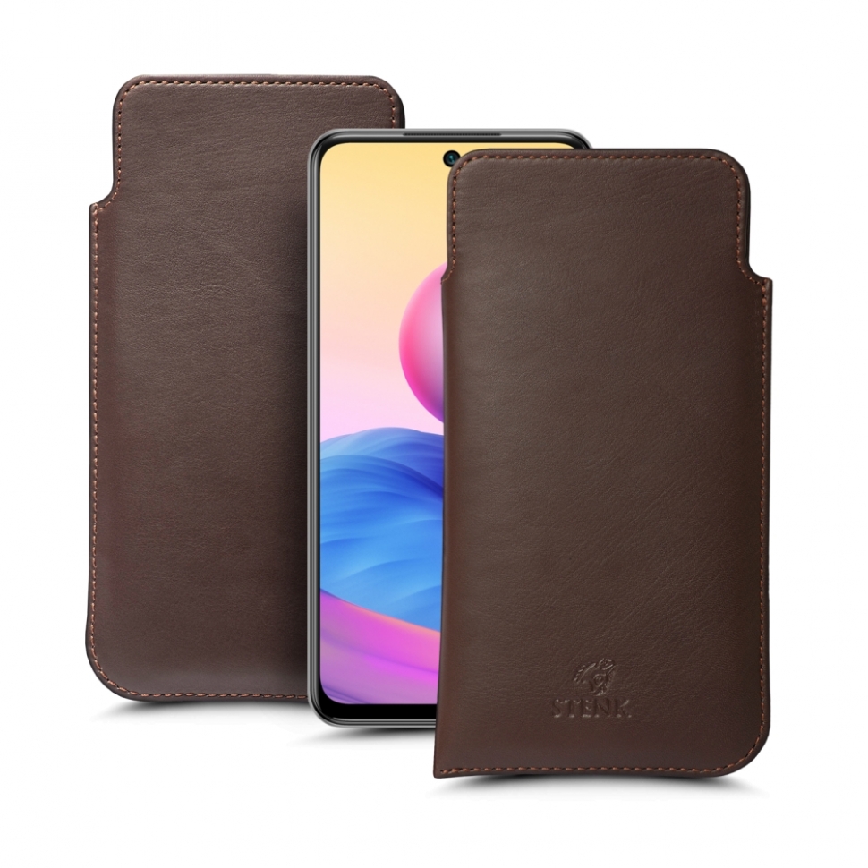 

Футляр Stenk Elegance для Xiaomi Redmi Note 10 5G Коричневый