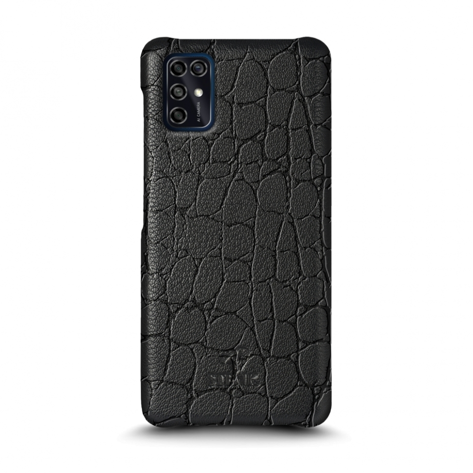 

Кожаная накладка Stenk Reptile Cover для ZTE Blade V2020 Smart Чёрная