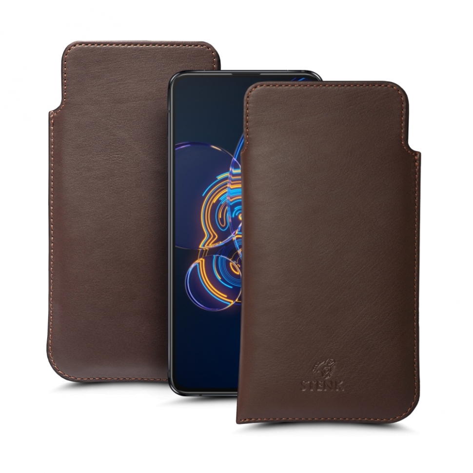 

Футляр Stenk Elegance для ASUS Zenfone 8 Flip Коричневый