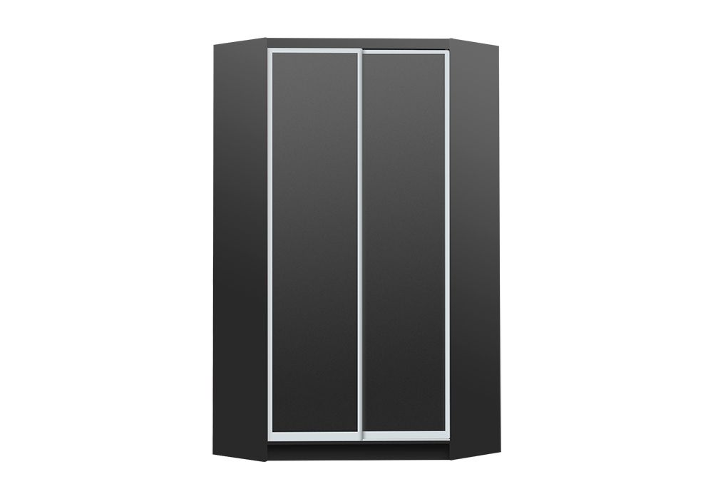 

Шкаф-купе угловой Luxe ДСП/ДСП цвет Антрацит 135 x 220 x 60