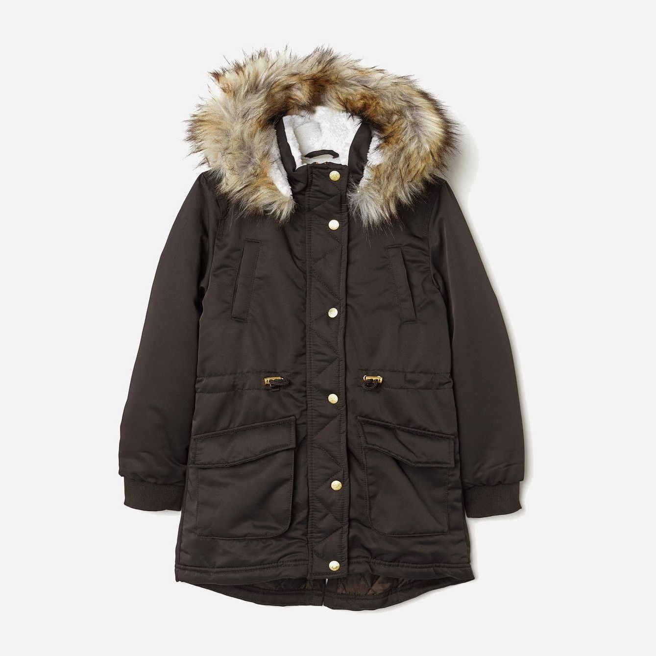 

Зимняя парка H&M 08-0641525-001 164 см Черная (СА2000001680520)