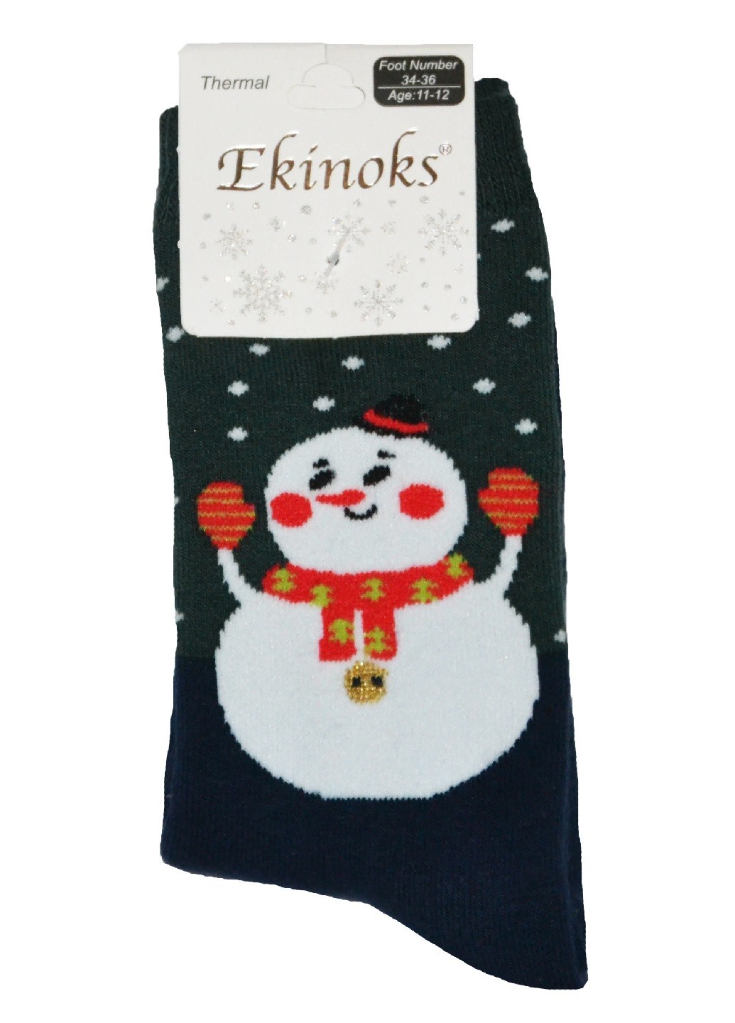 

Носочки Ekinoks Socks детские новогодние махровые высокие снеговичок - (7-8л) синие (TSK-34-01, Носочки Ekinoks Socks детские новогодние махровые высокие снеговичок 27-30 (7-8л) синие (TSK-34-01)