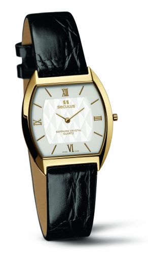 

Часы наручные Seculus 1613.1.106 white, pvd, black leather