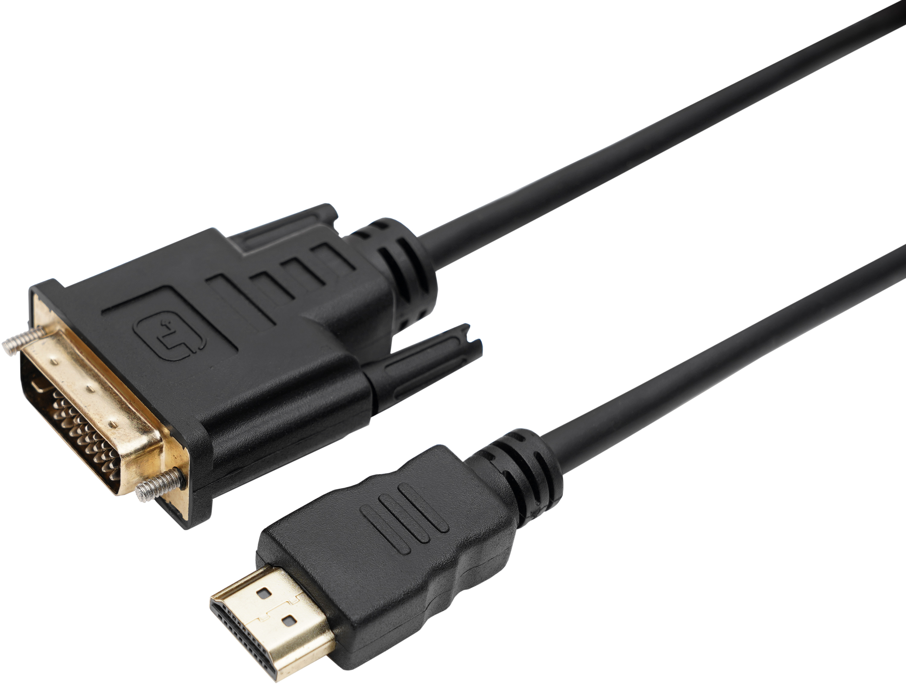 Кабель HDMI-DVI-D 1.5 м gold, с фильтрами Rexant