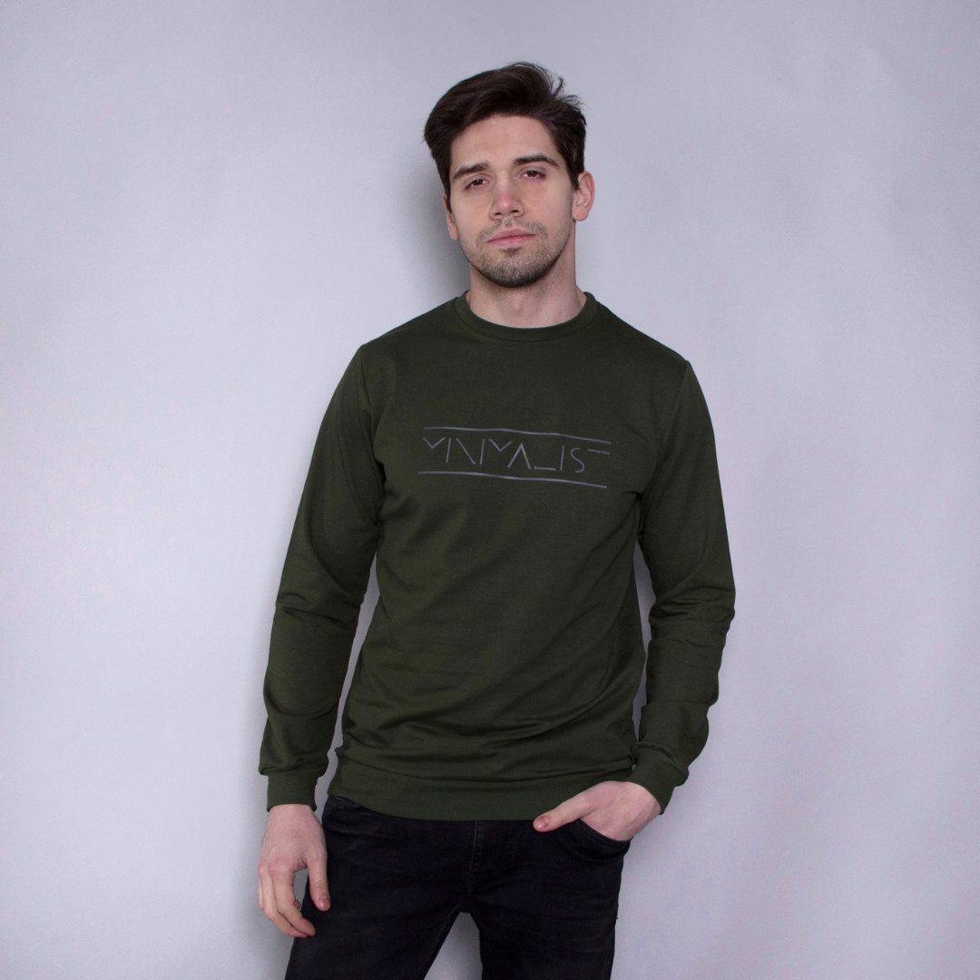 

Мужской свитшот Teamv Minimal 2 Хаки, Мужской свитшот Teamv Minimal 2 Хаки XL