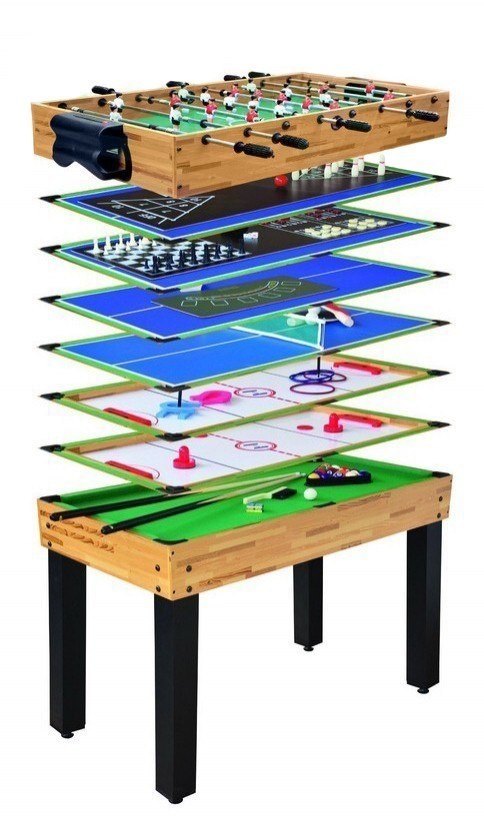 

Игровой стол настольные игры 12 в 1 105×57×71 см T3512
