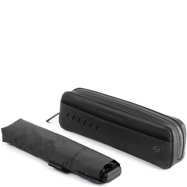 

Зонт механический в кожаном чехле Piquadro NABUCCO/Black AC5447S110_N