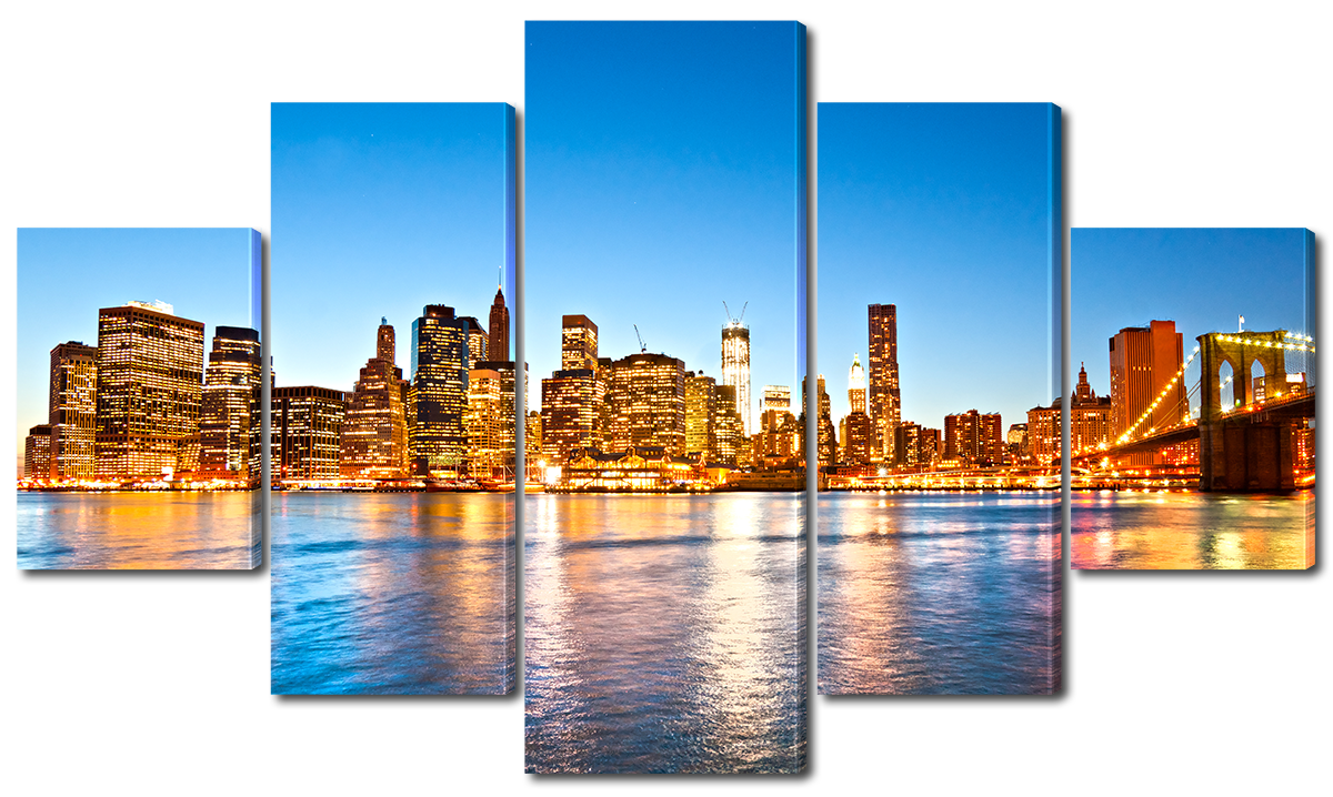 

Модульная картина Interno Панорама New-York 108х60см