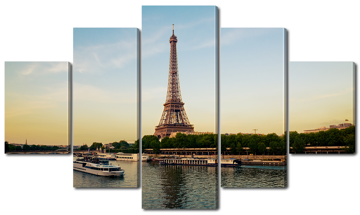 

Модульная картина Interno Эко кожа Париж, Франция 142х80см