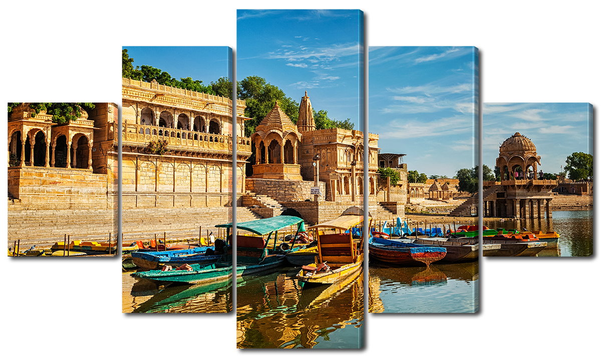 

Модульная картина Interno Холст Город в Индии 185х106см