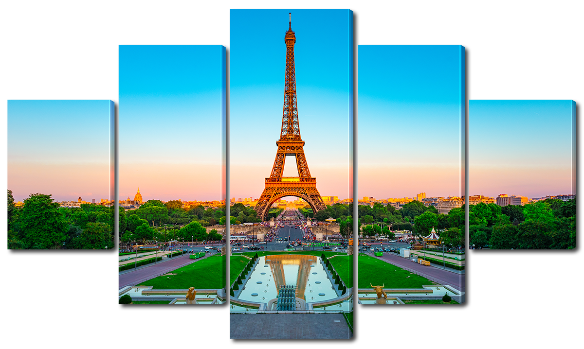 

Модульная картина Interno Холст Эйфелева башня на фоне синего неба 158х90см