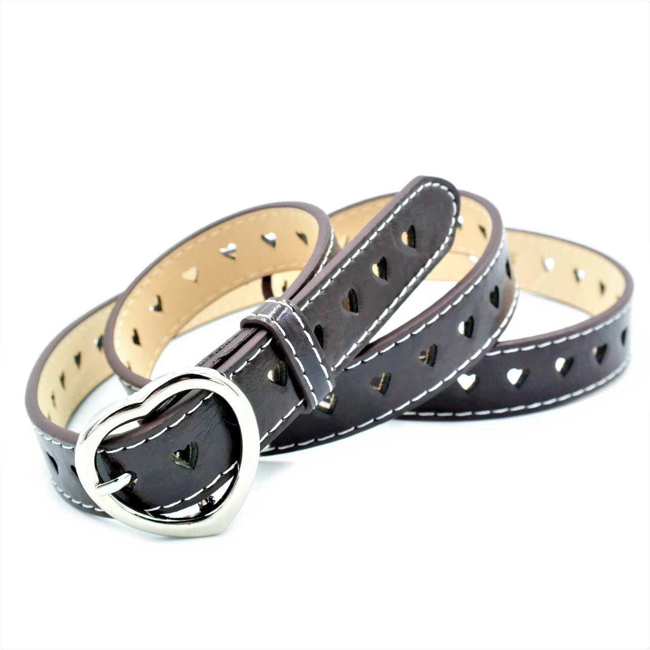 

Женский ремень Weatro пояс тёмно-коричневый 110 см