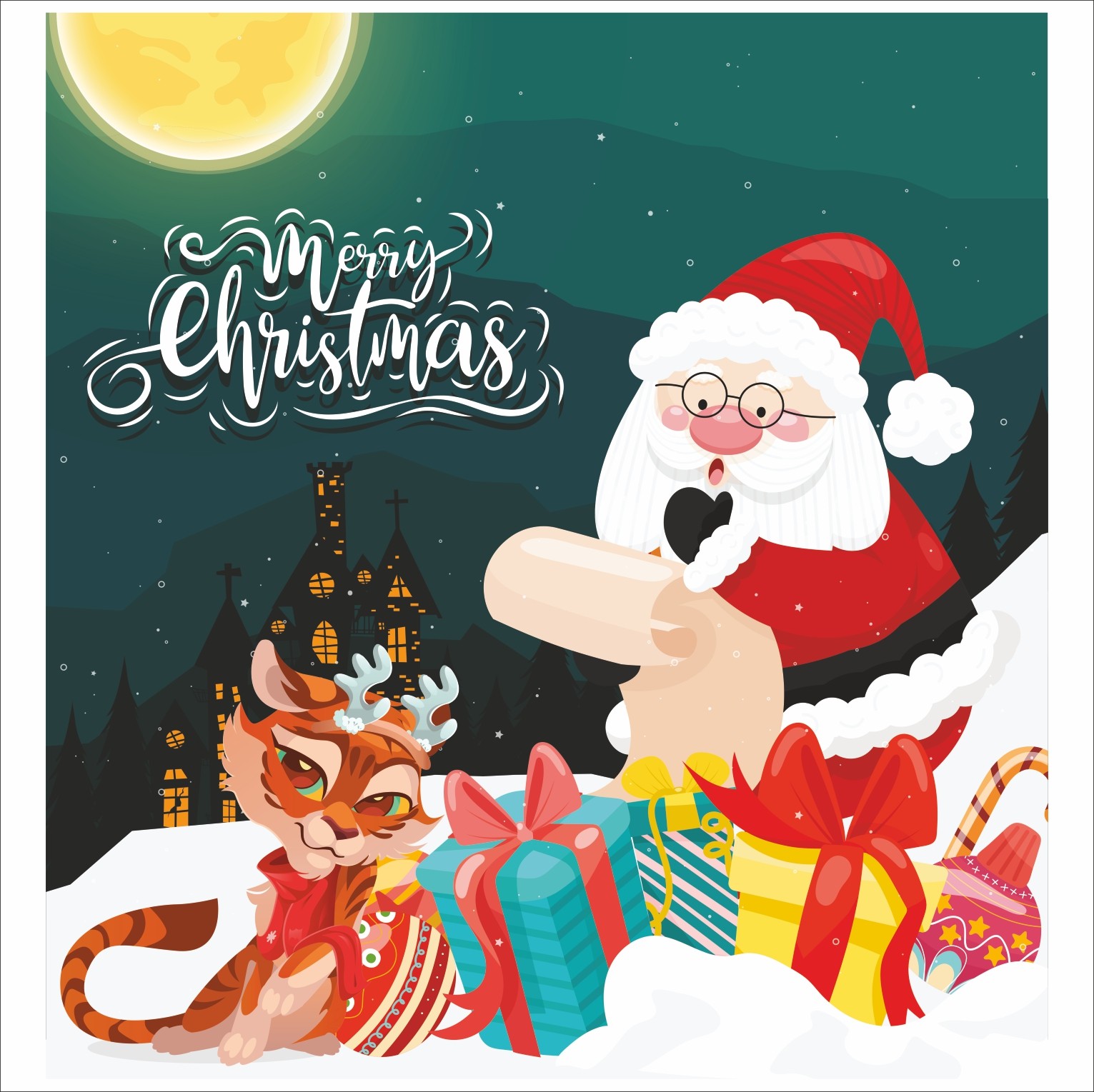 

Фотозона на 2022 год Vivay “Merry Christmas” 200x200 см (8721)