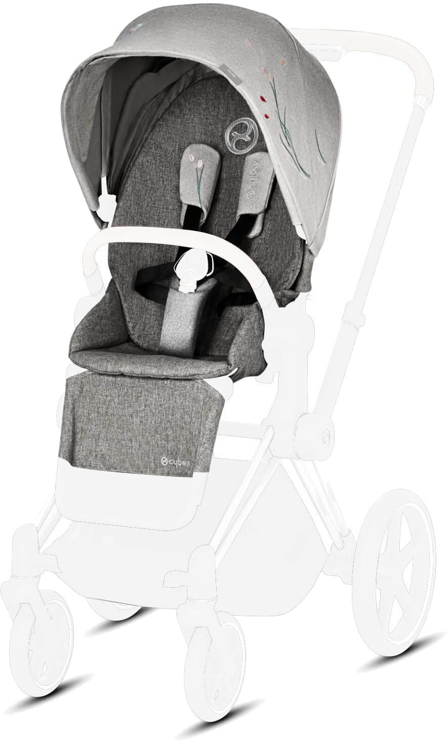 

Комплект ткани Cybex для Priam Lux Fashion Edition Koi mid grey, 4058511576091