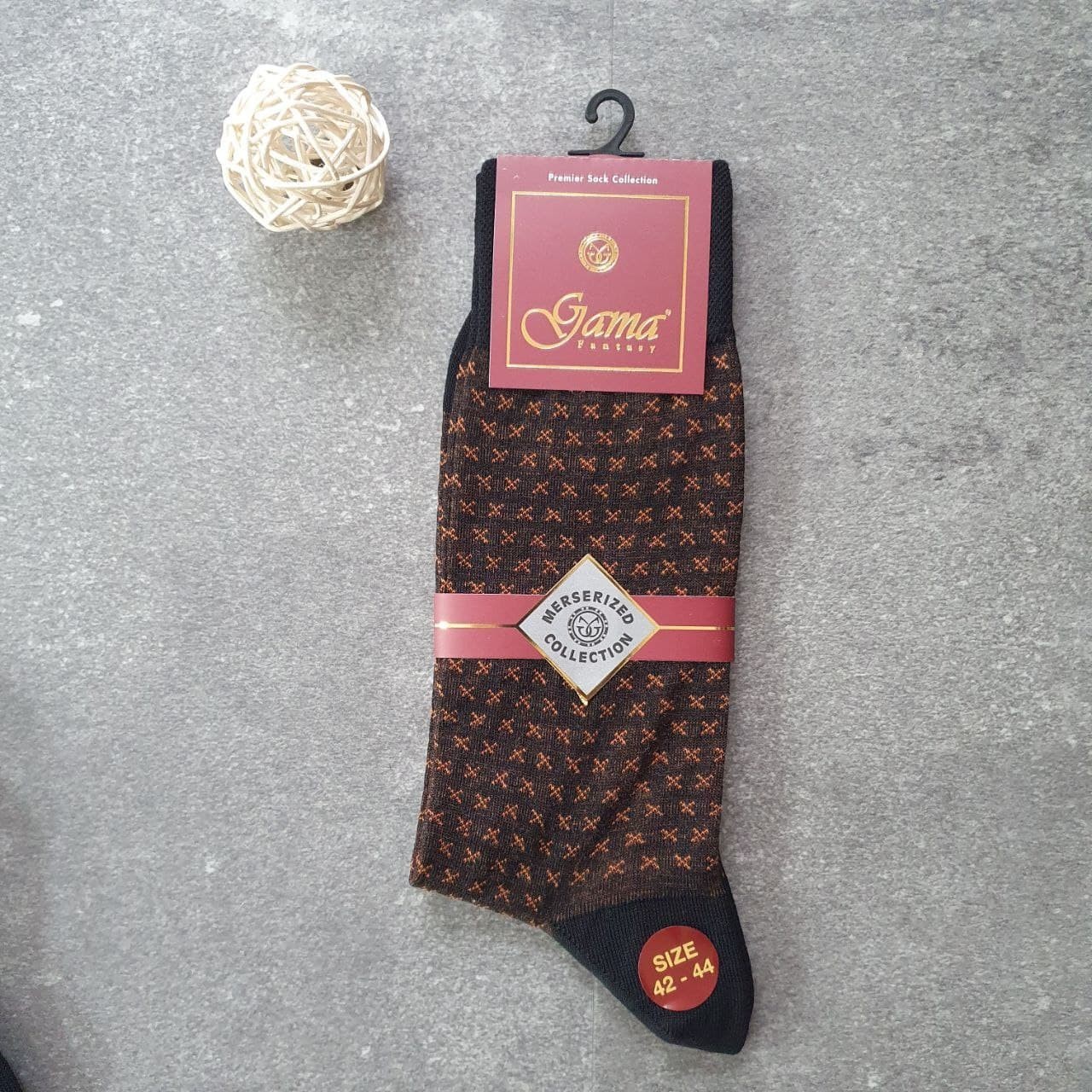 

Носки мужские Gama высокие 42-44р. Черные с коричневым