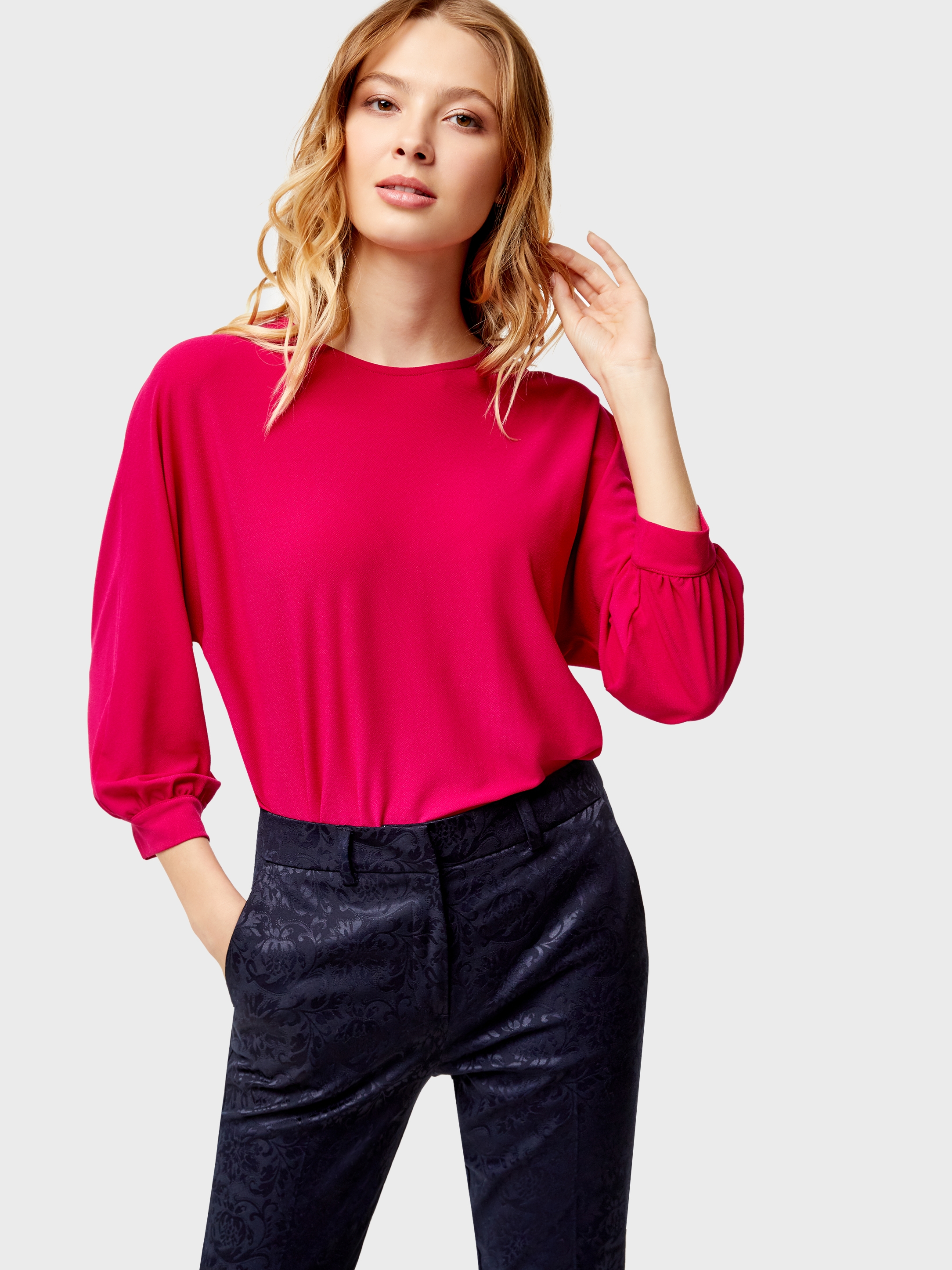

Блуза O'STIN Casual LT1U1FX5S-X5  Фуксия, Блуза O'STIN Casual LT1U1FX5S-X5 S Фуксия