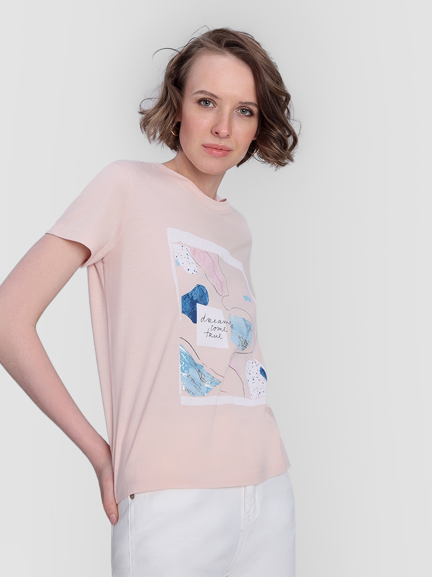 

Футболка O'STIN Casual YHBHASU044-11 XS Светло-Розовая