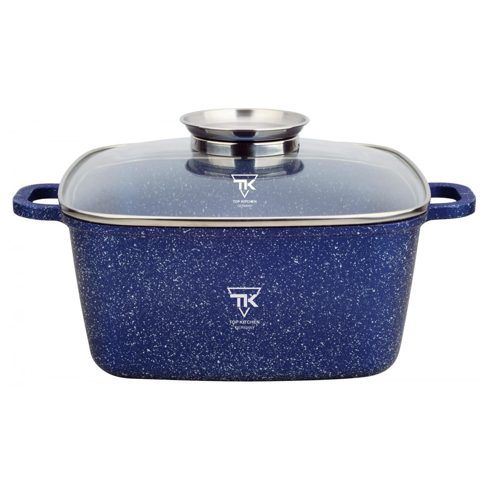 

Кастрюля квадратная с мраморным покрытием Top Kitchen TК00055 4,5 л Синий