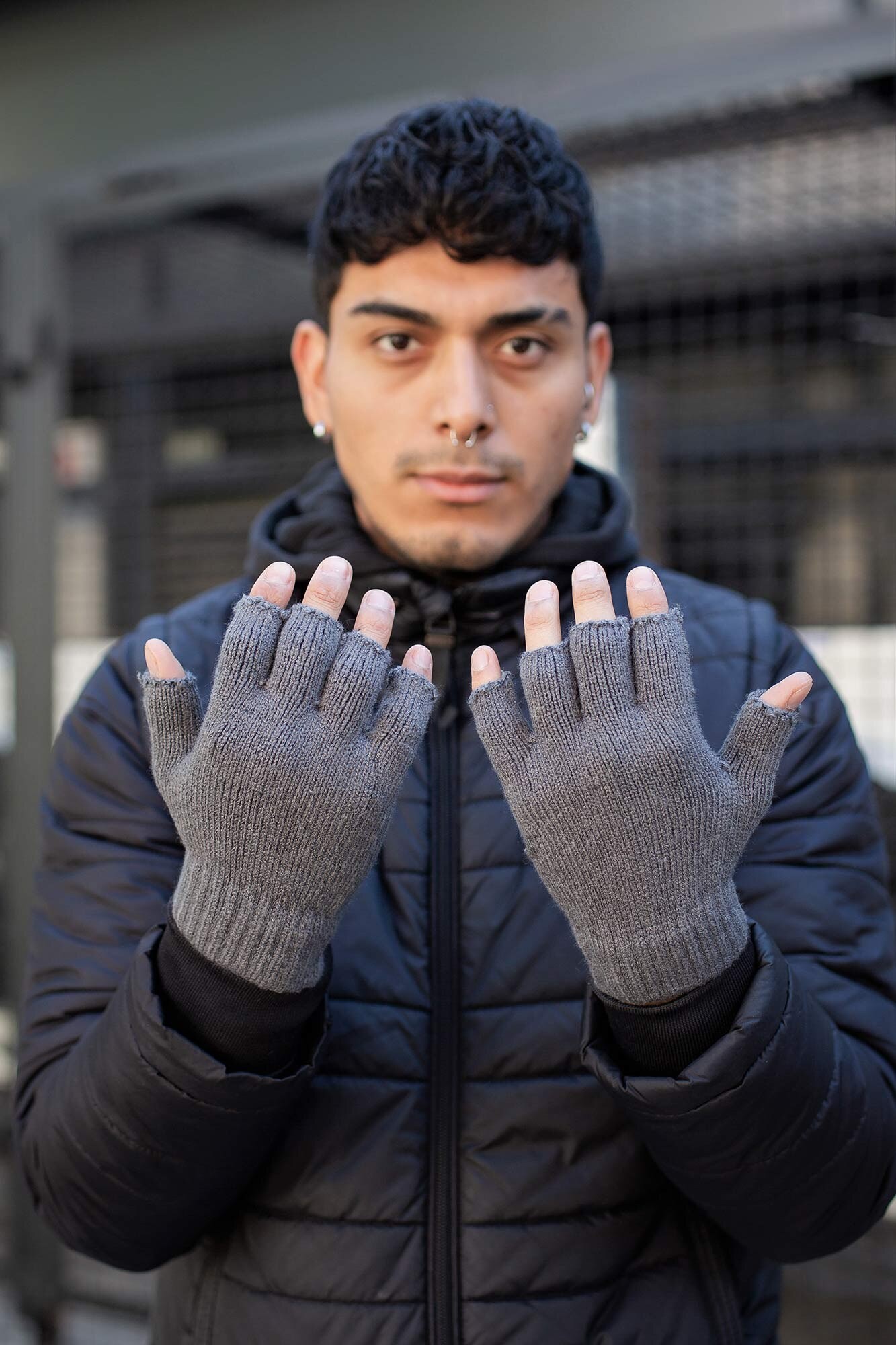 

Перчатки Without Finger Man Gray