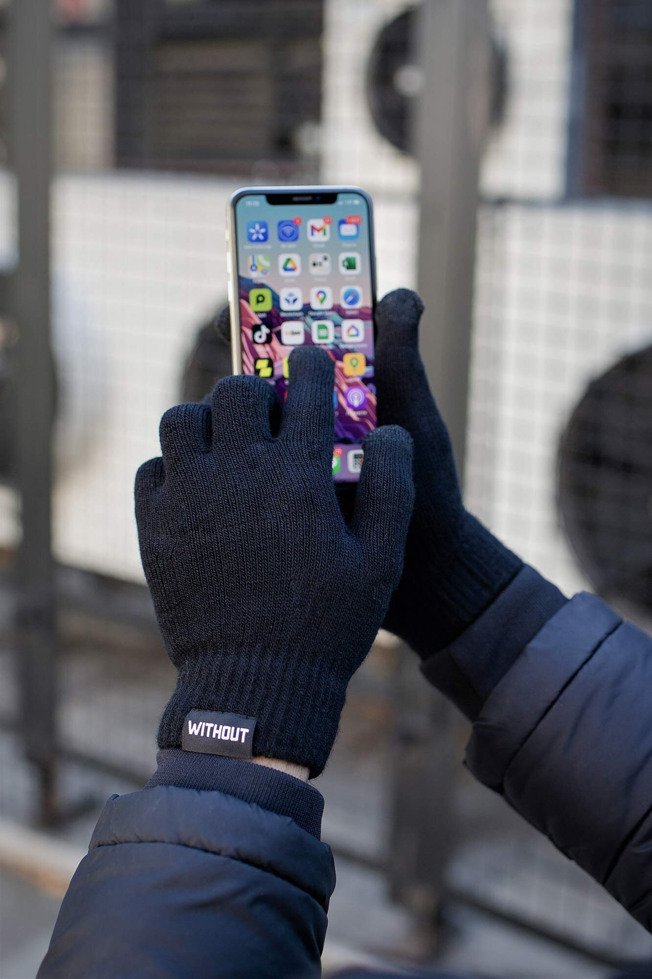 

Сенсорні Перчатки Without Touch Logo Man Black