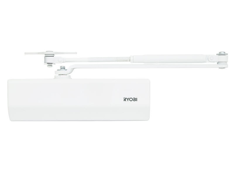 

Дверной доводчик RYOBI 1500 D-1554 UNIV белый универсальная тяга EN 2/3/4 80кг 1100мм FIRE